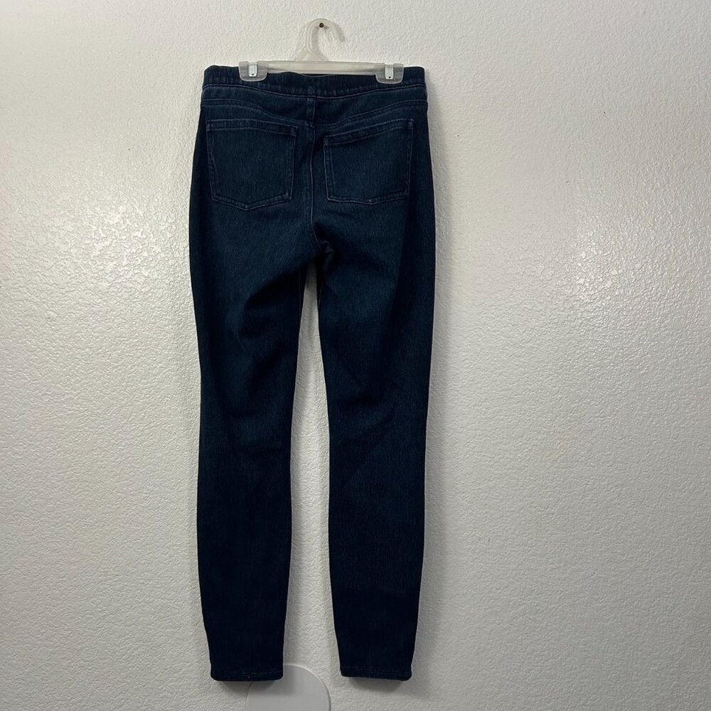 Spanx Pull-On Ankle Jean-ish Leggings Dark Wash Tummy Control Slimming - Picture 6 of 8